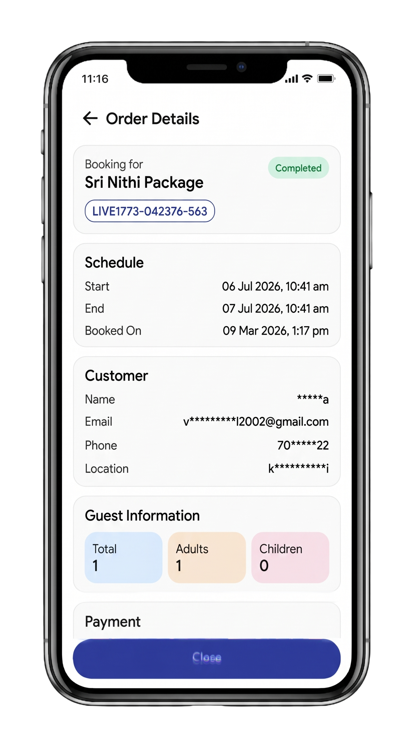 Effortless guest management app screenshot